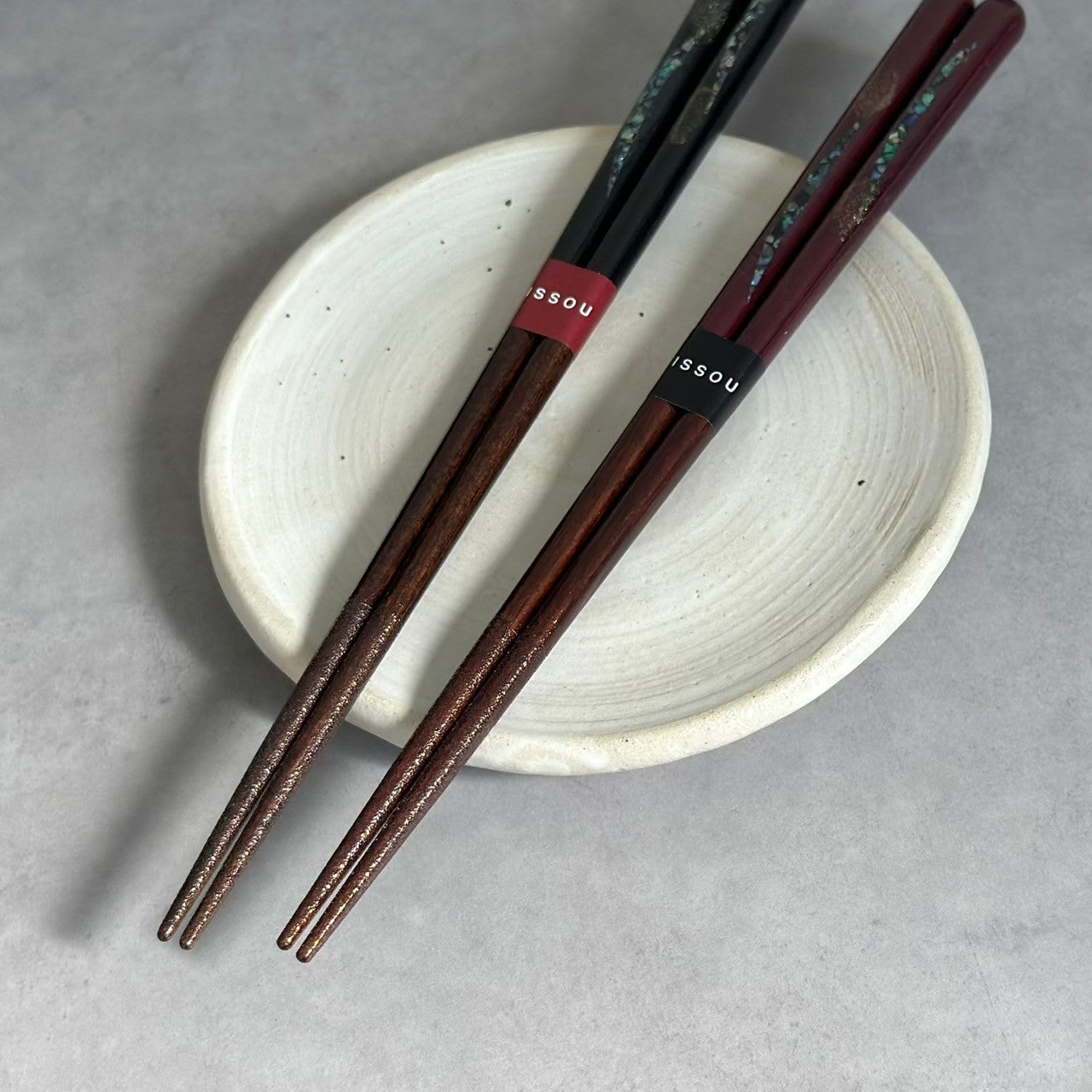 【桐箱・単品】 木製 ギフト箸 九頭竜 ブラック 23cm