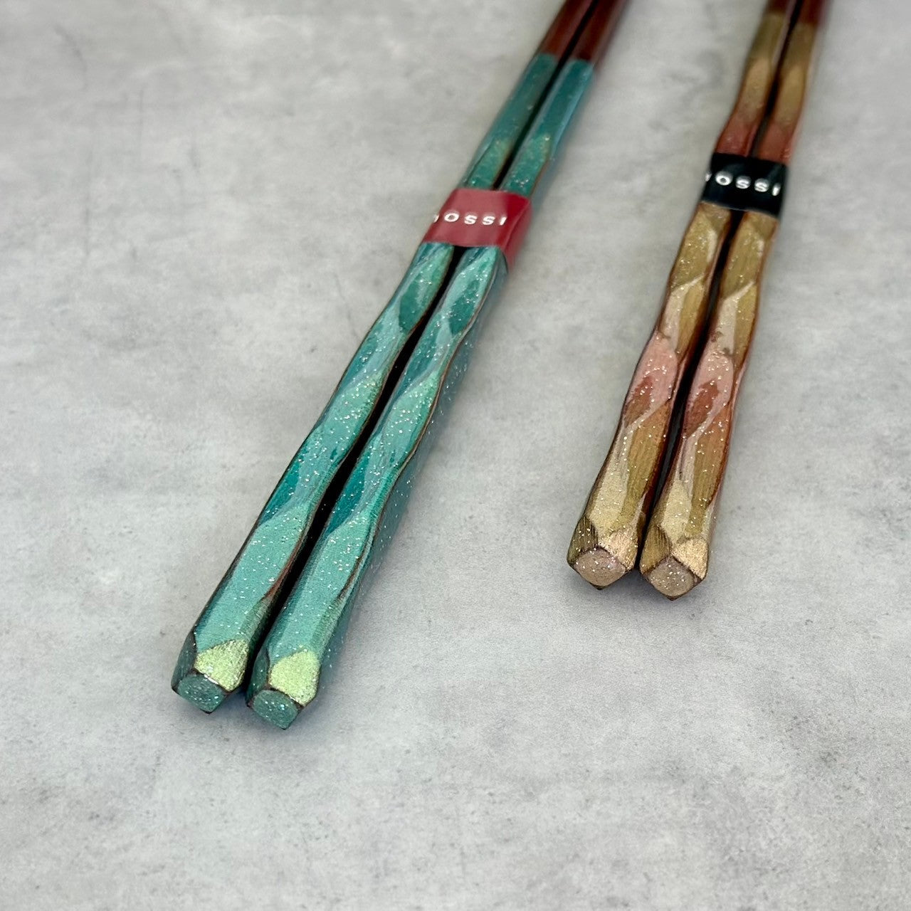 【桐箱・単品】 木製 ギフト箸 日照 グリーン 23cm