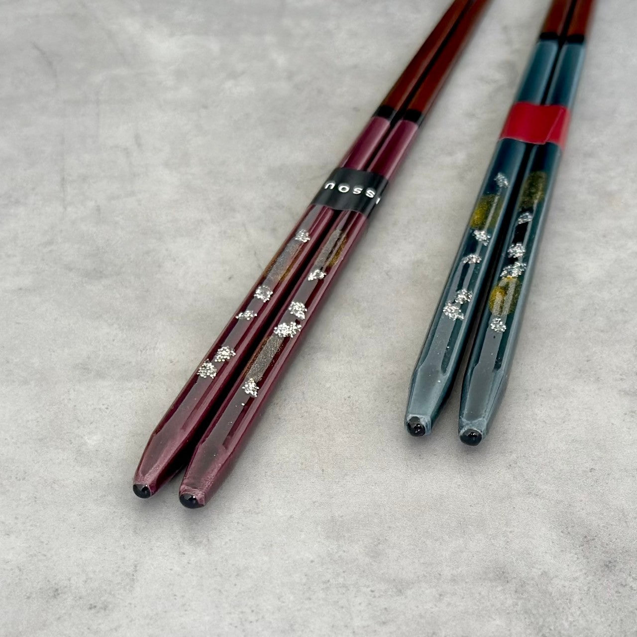 【桐箱・単品】 木製 ギフト箸 桜あかり 21cm レッド