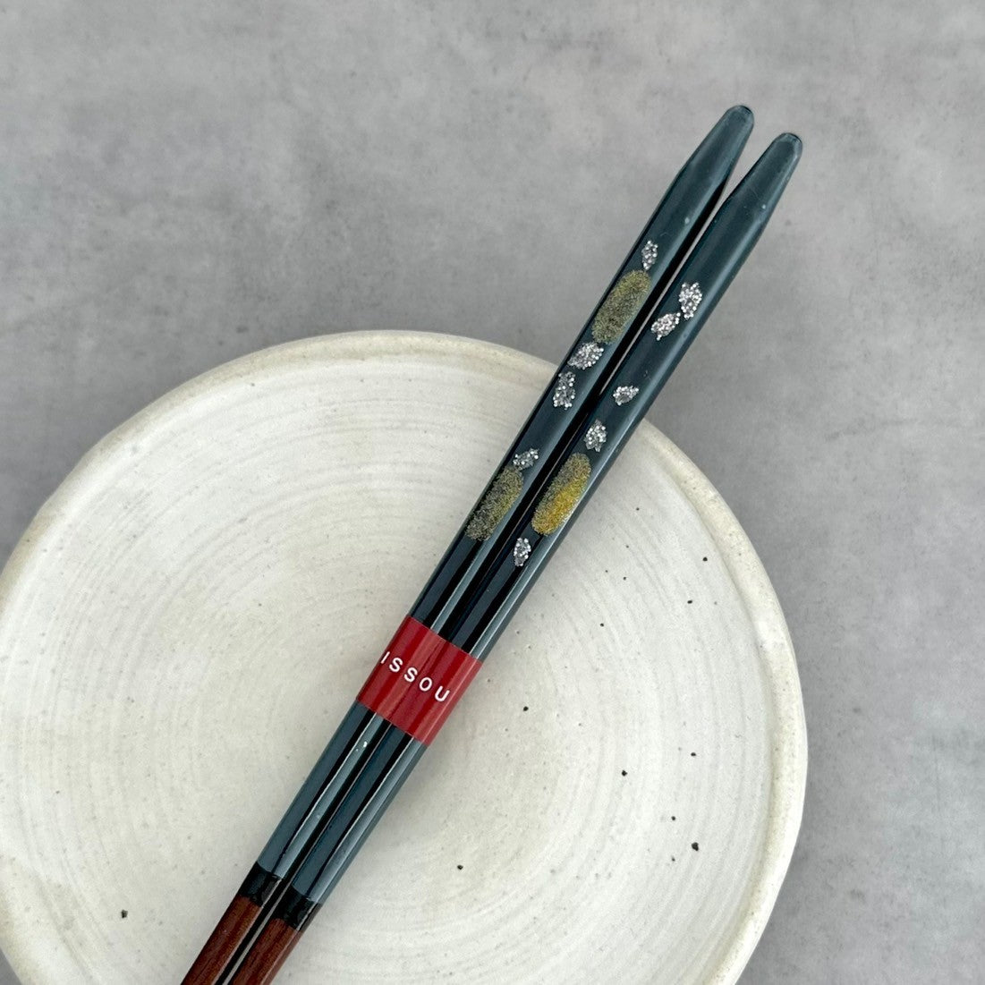 【桐箱・単品】 木製 ギフト箸 桜あかり 23cm ブルー