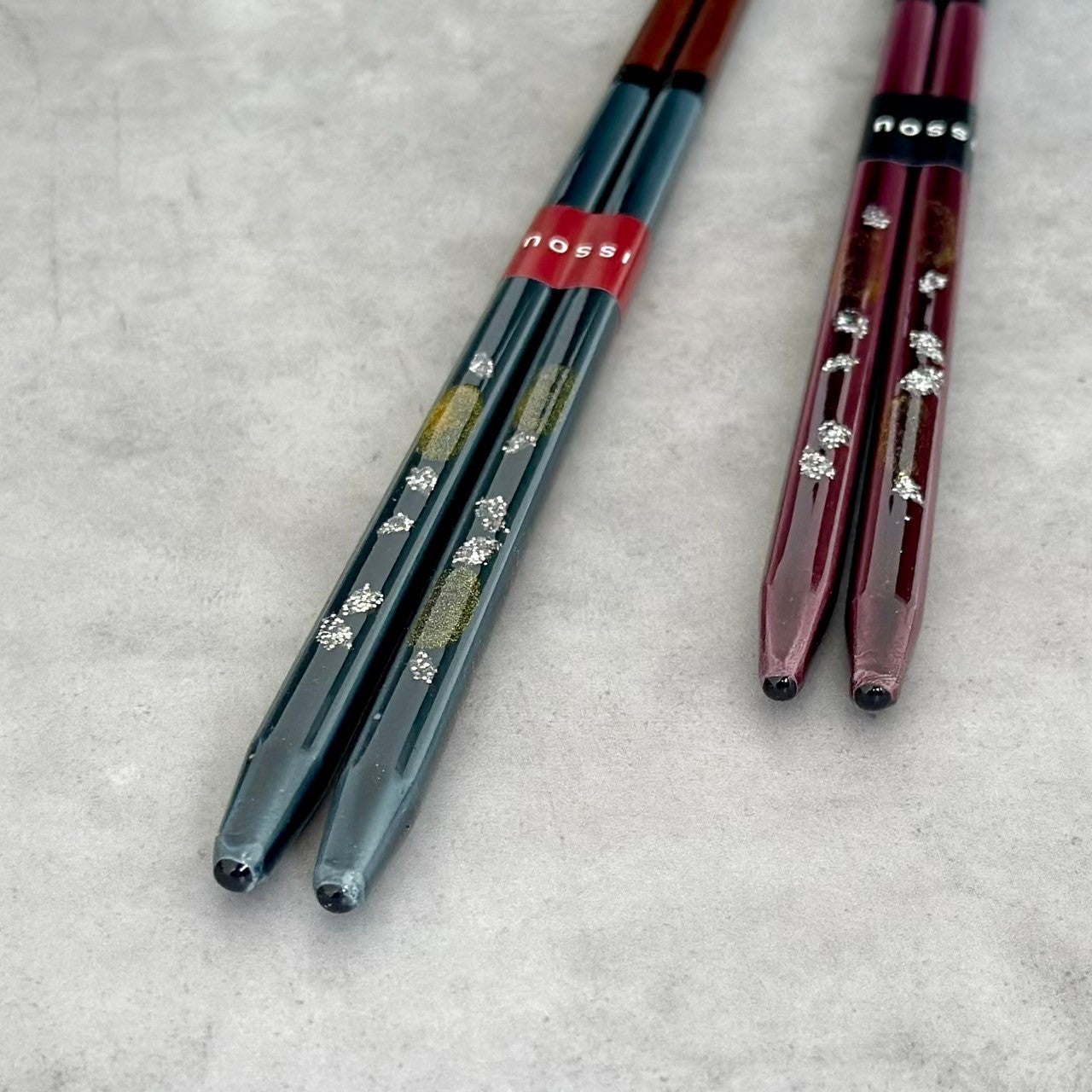 【桐箱・単品】 木製 ギフト箸 桜あかり 23cm ブルー