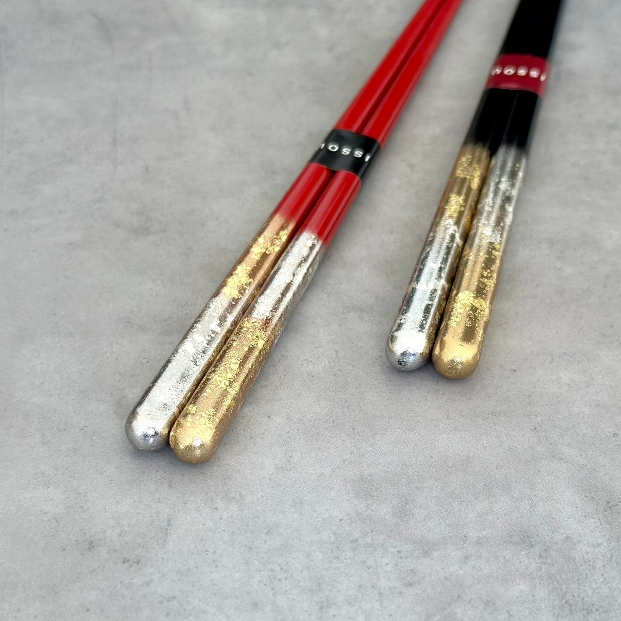 【桐箱・単品】 木製 ギフト箸 祝彩 レッド 21cm