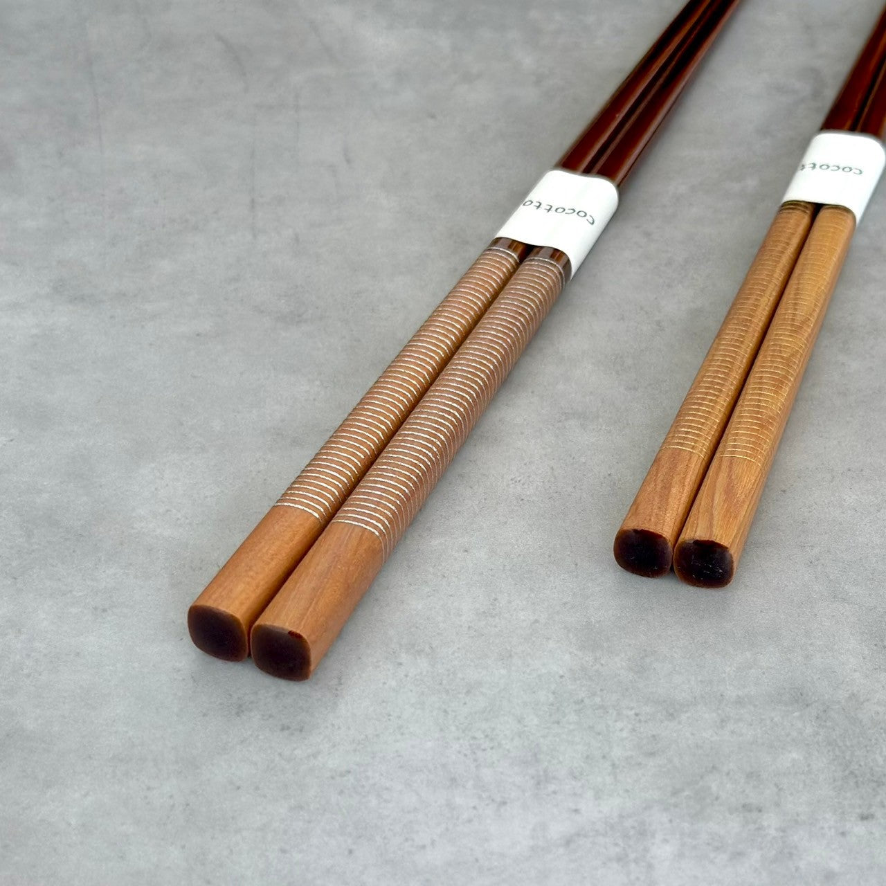【桐箱・単品】 木製 ギフト箸 スレッド シルバー 23cm