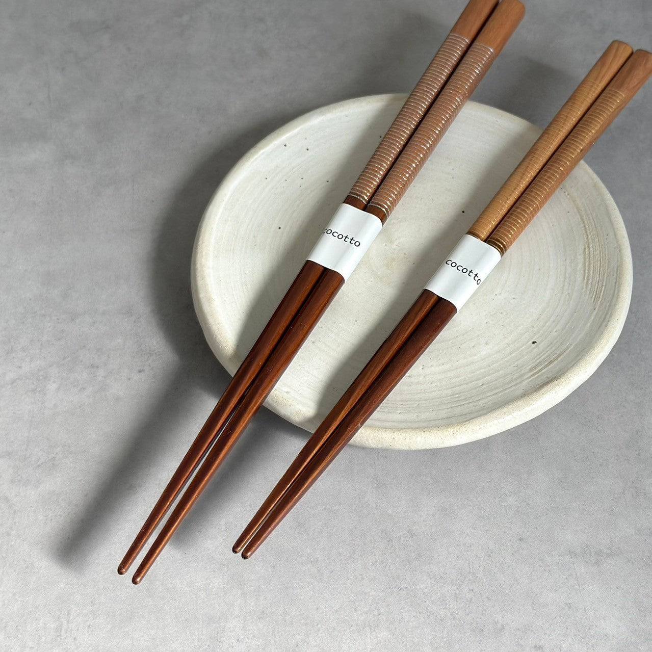 【桐箱・単品】 木製 ギフト箸 スレッド シルバー 23cm