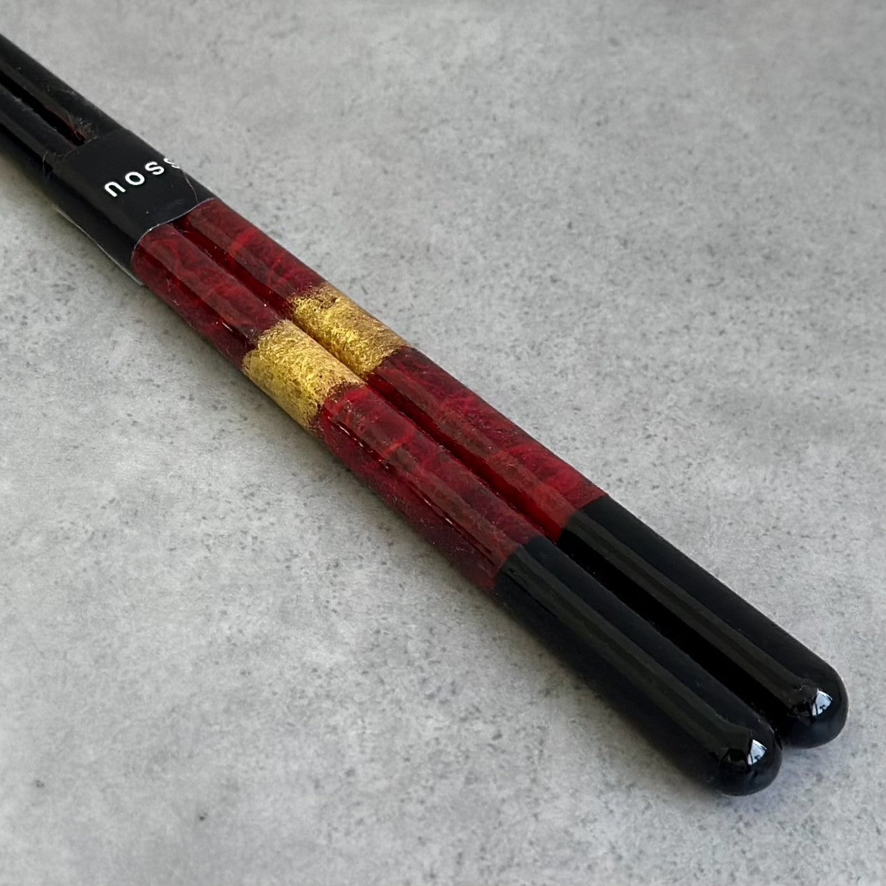 【桐箱・単品】 お箸 ギフト箸 和紙黒龍 21cm レッド 食洗機対応