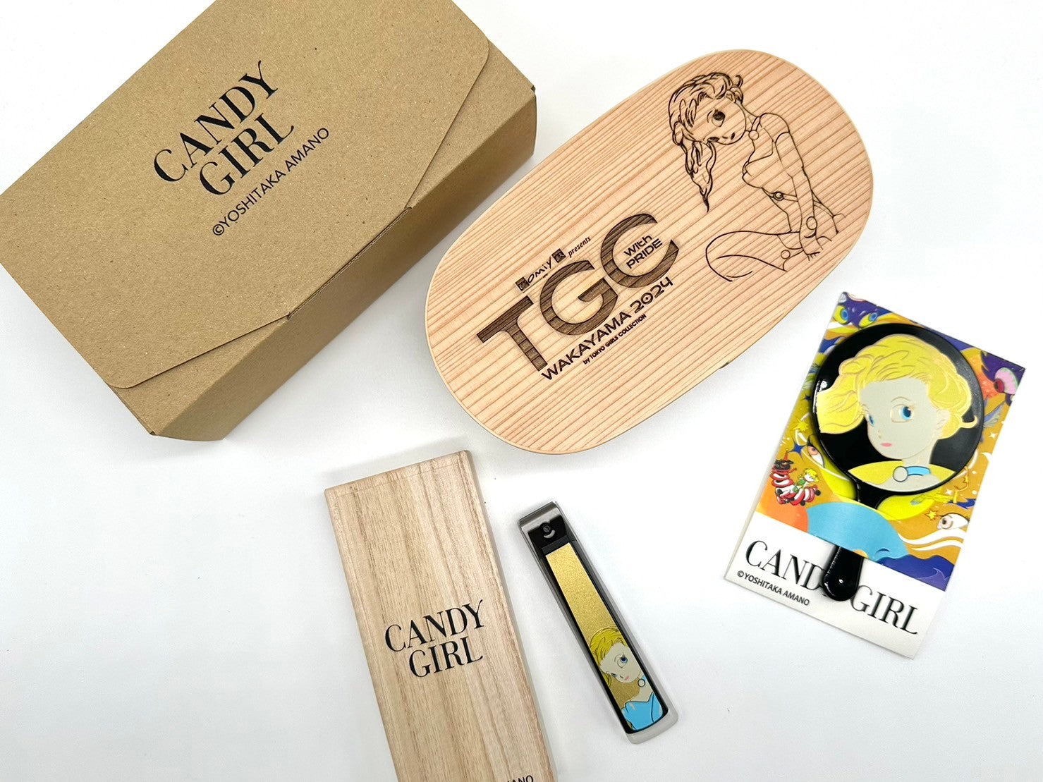 TGC×天野喜孝×紀州漆器】 TGC WAKAYAMA 蒔絵爪切り CANDY GIRL – 山家