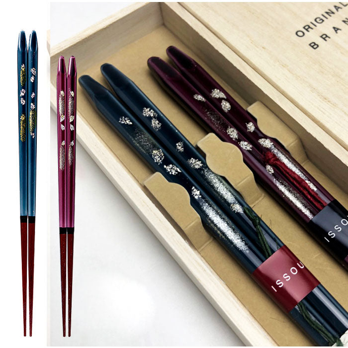 夫婦箸 夫婦箸 ギフト箸 ペア セット 日照 23cm・21cm – 山家漆器店