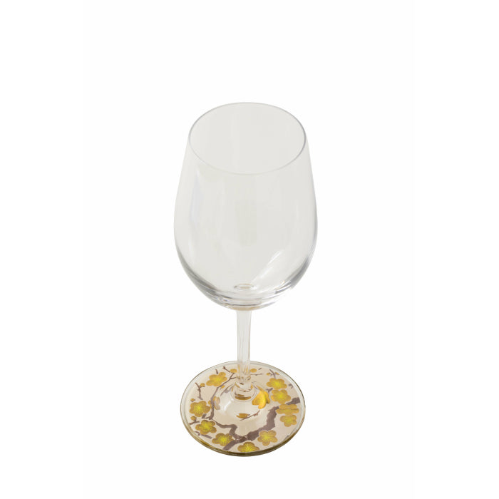 漆芸蒔絵ワイングラス 白梅 – 山家漆器店