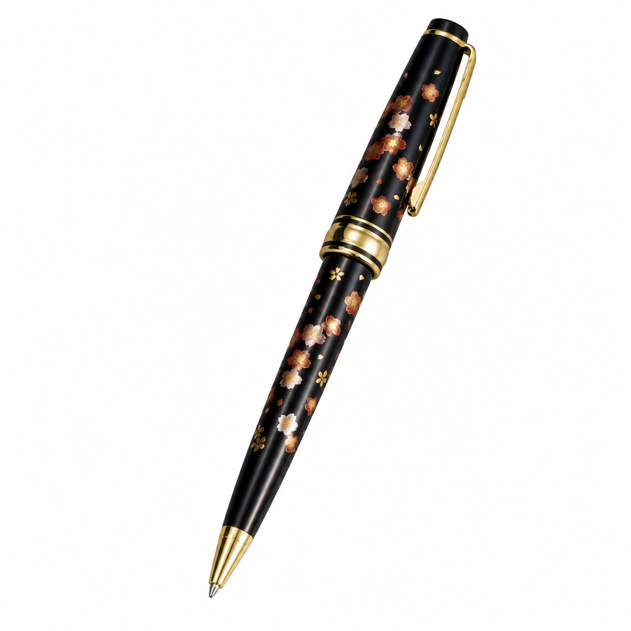 漆芸ボールペン 舞桜 ブラック