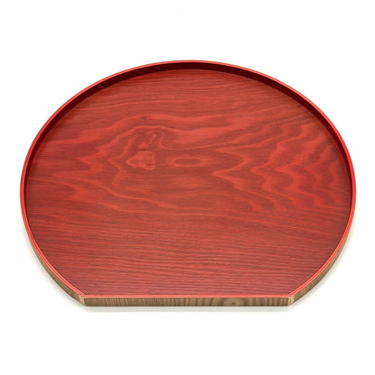 Available in 3 colors Wooden half moon tray 36cm