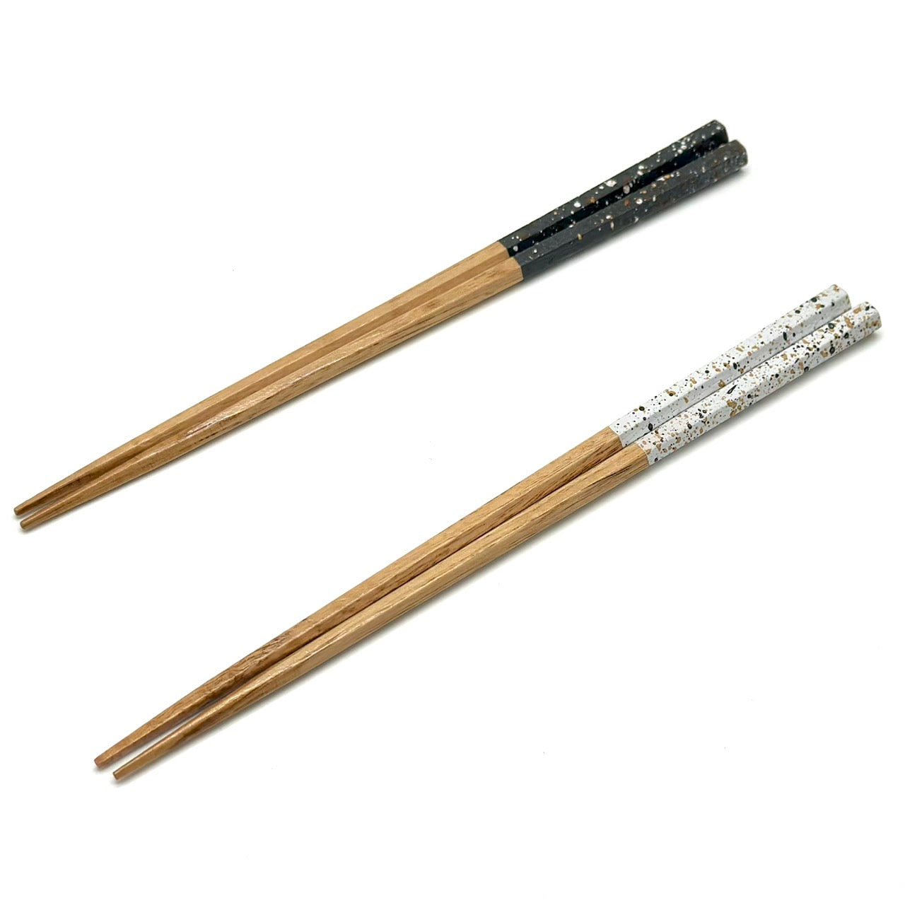 【選べる2色】 食洗器対応 木製 塗り箸 美空 白 or 黒