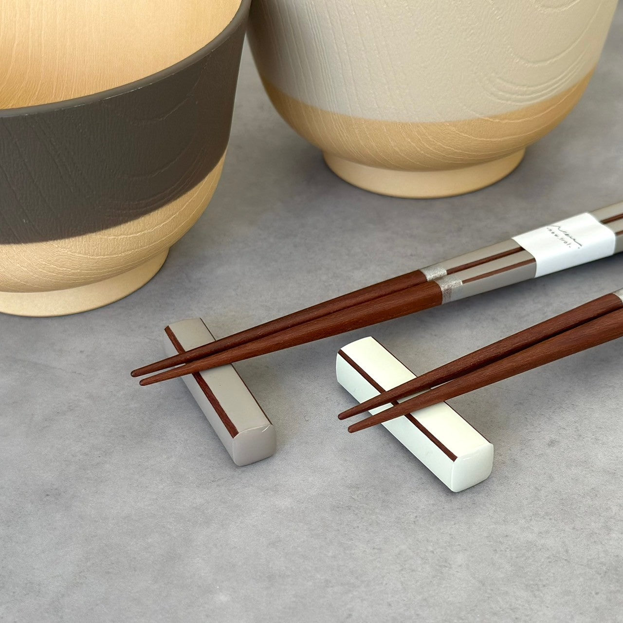 食洗機・電子レンジ対応】 4点セット お椀 アイボリー ブラウン