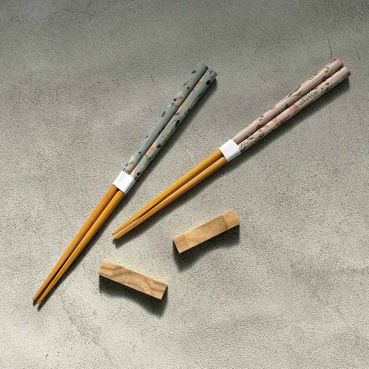 【桐箱・オリジナルラッピング】 木製 ギフト 夫婦箸 フルール 食洗器対応