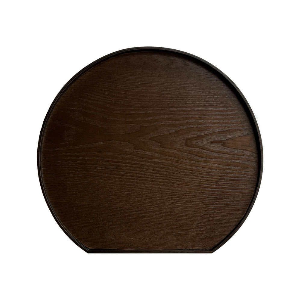 Available in 3 colors Wooden half moon tray 36cm