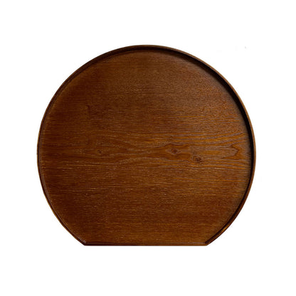 Available in 3 colors Wooden half moon tray 36cm