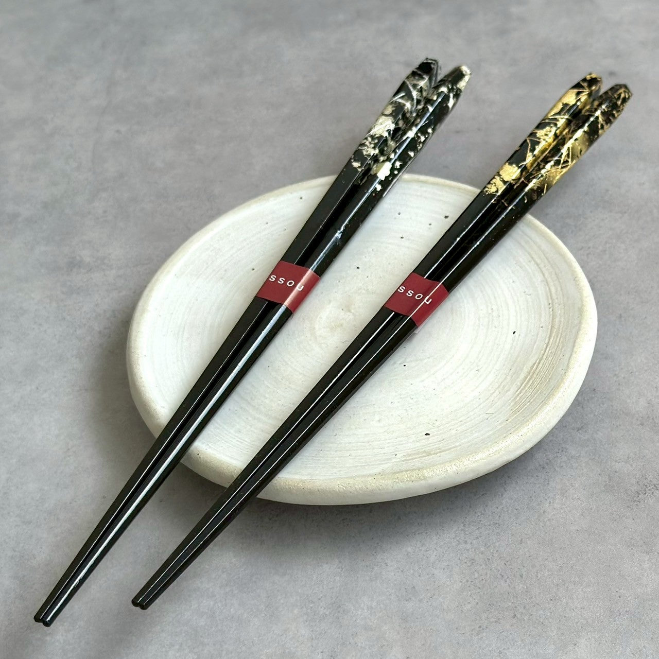 【桐箱・単品】 木製 ギフト箸 金閃 23cm