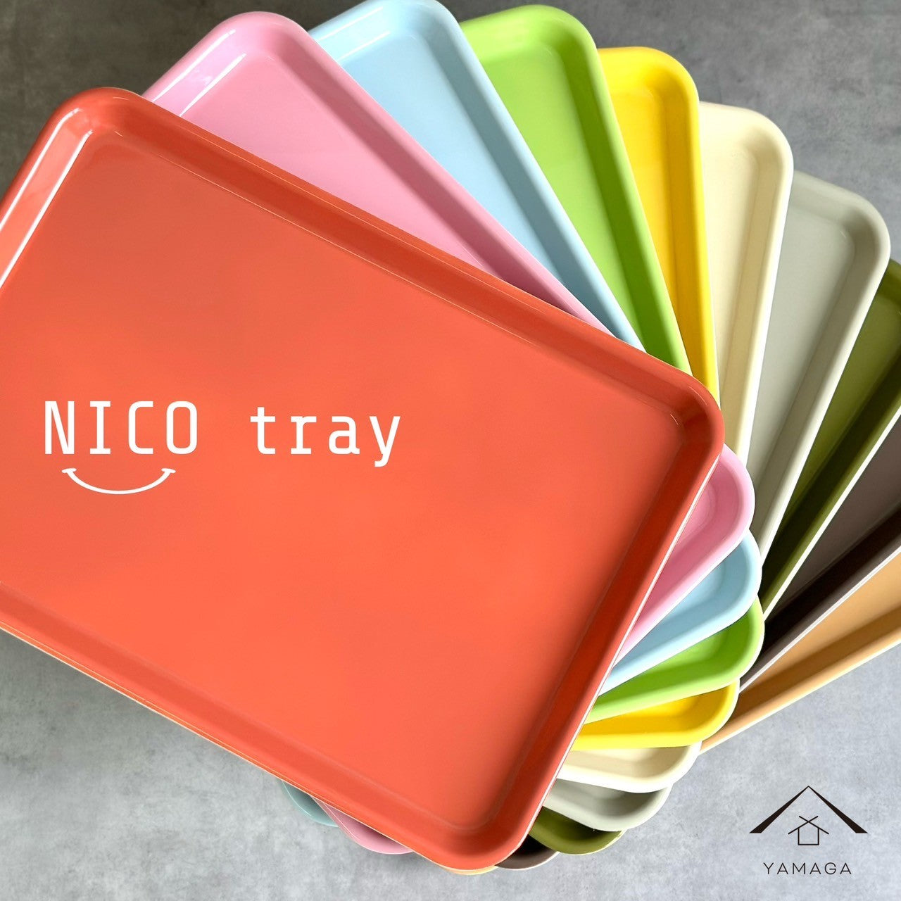 【全10色】 NICO トレー お盆 トレイ 33cm 食洗機 電子レンジ対応