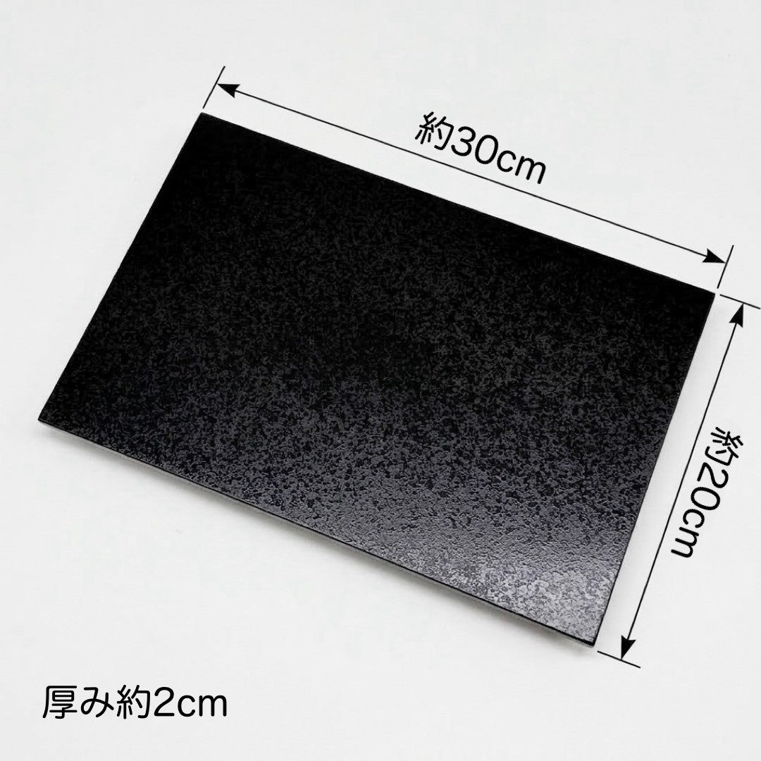 木製花台 飾り台 おぼろ塗り 10号 30cm 黒 白 敷板 インテリア 花瓶