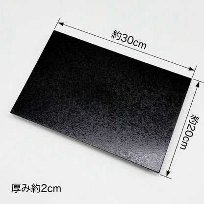 木製花台 飾り台 おぼろ塗り 10号 30cm 黒 白 敷板 インテリア 花瓶