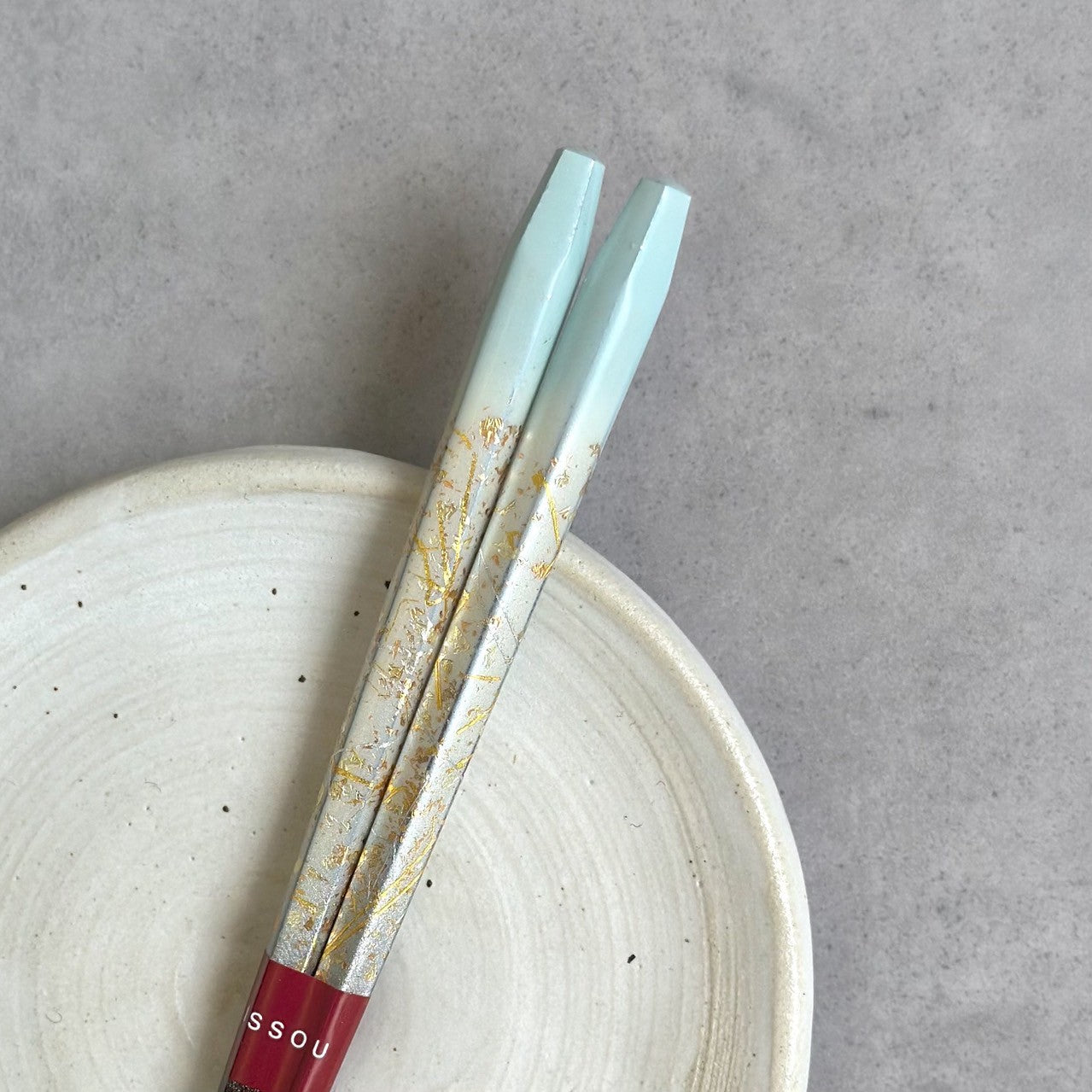 【桐箱・単品】 木製 ギフト箸 瑞縁 ブルー 23cm